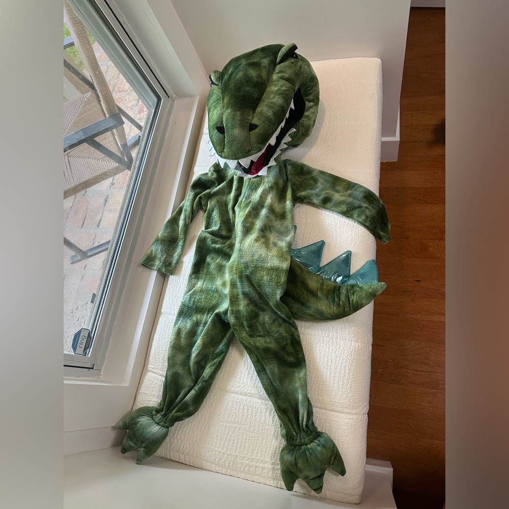 Pottery Barn Kids Green TRex Dinosaur Costume